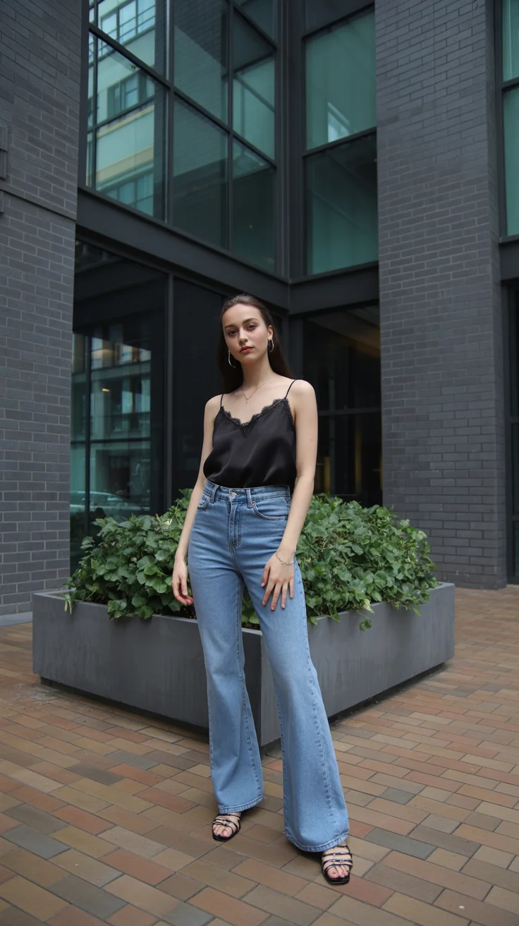 May outfits ideas 2026 Minimal Black Tops That Make Denim Feel New Again
