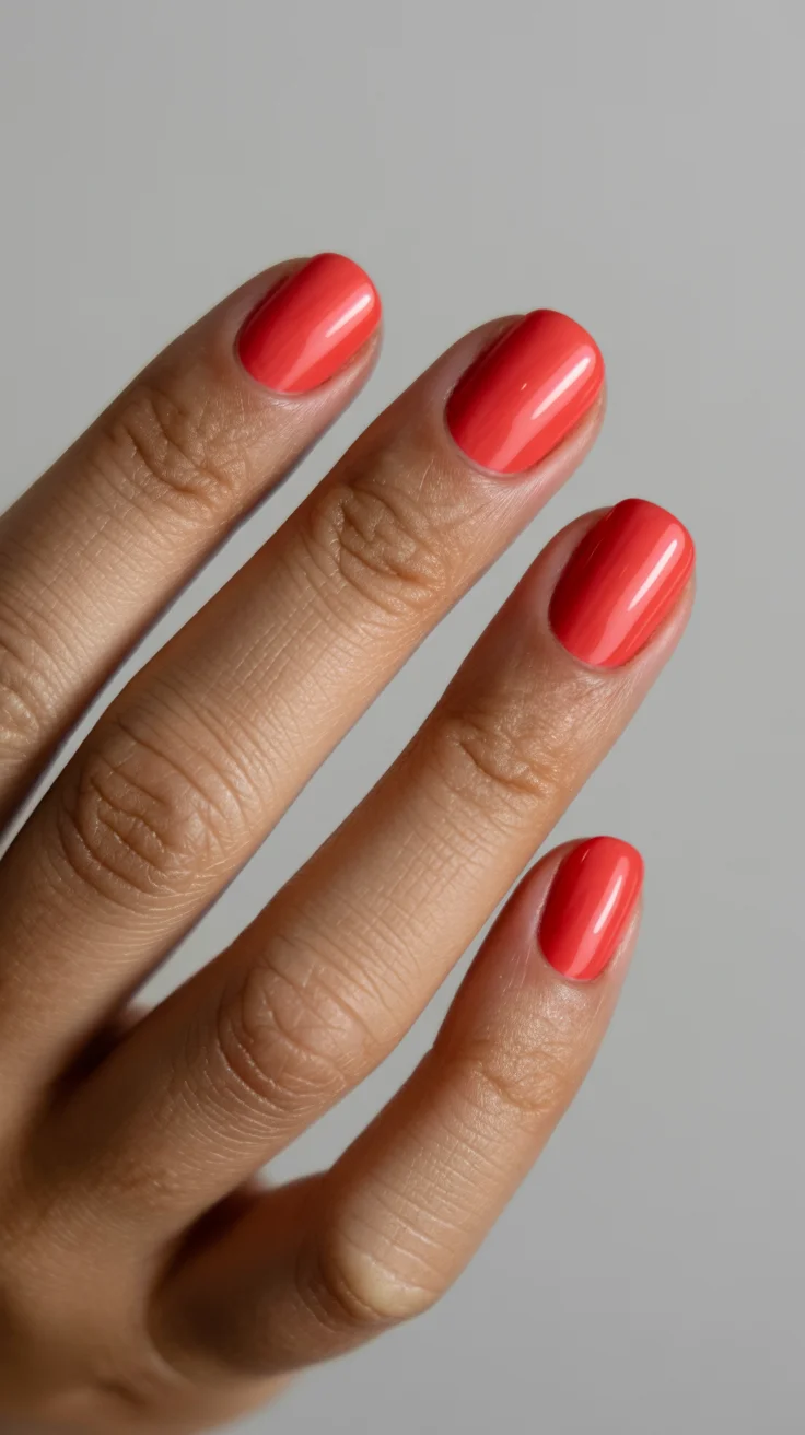 nail colors ideas for summer 2026 Juicy Watermelon Coral The Instant Mood Booster