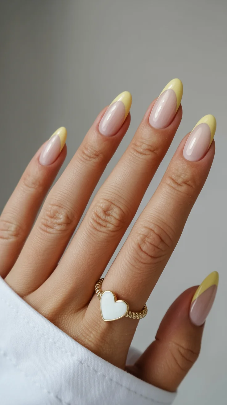 nail colors ideas for summer 2026 Butter Yellow French Minimalism with a Twist