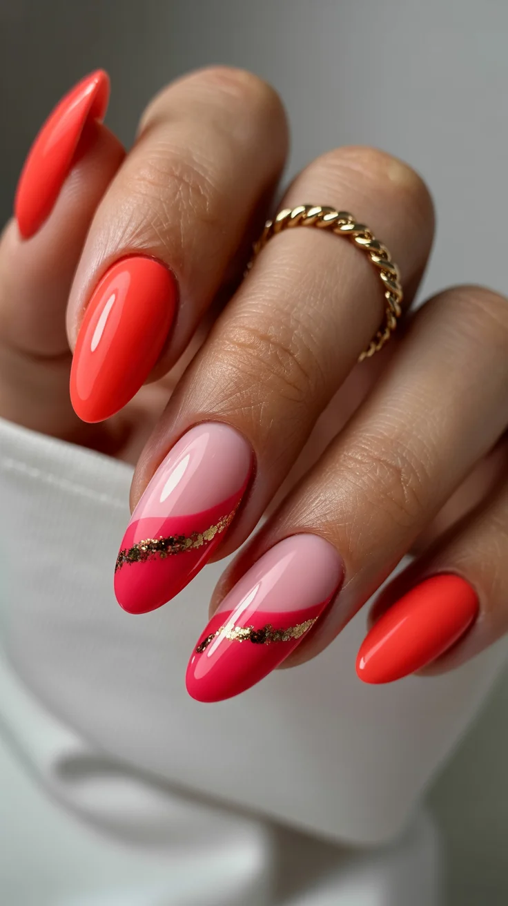 summer-2026-nail-inspo-coral-gold-wave