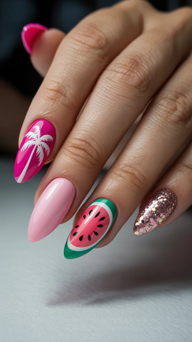summer-2026-nail-inspo-tropical-watermelon