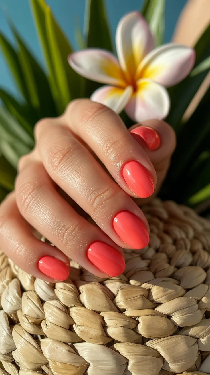 summer-2026-nail-inspo-classic-coral-gloss
