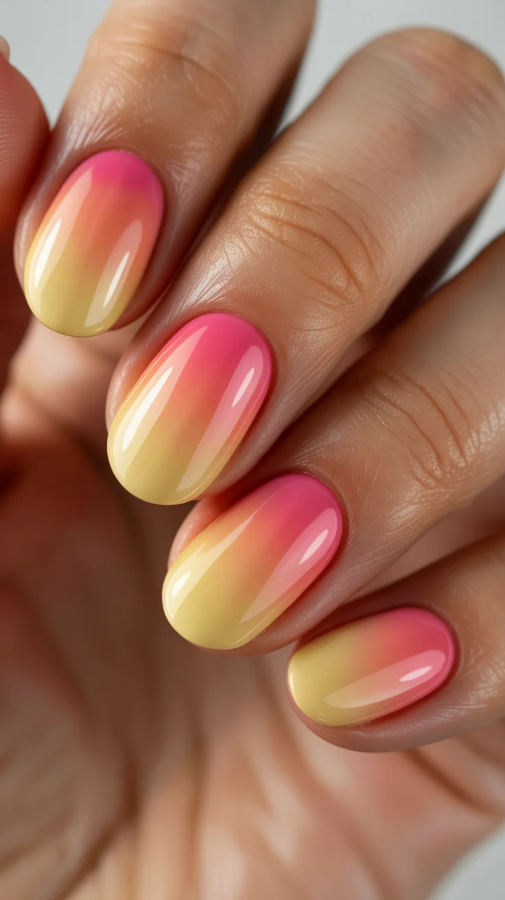summer-2026-nail-inspo-yellow-pink-ombre