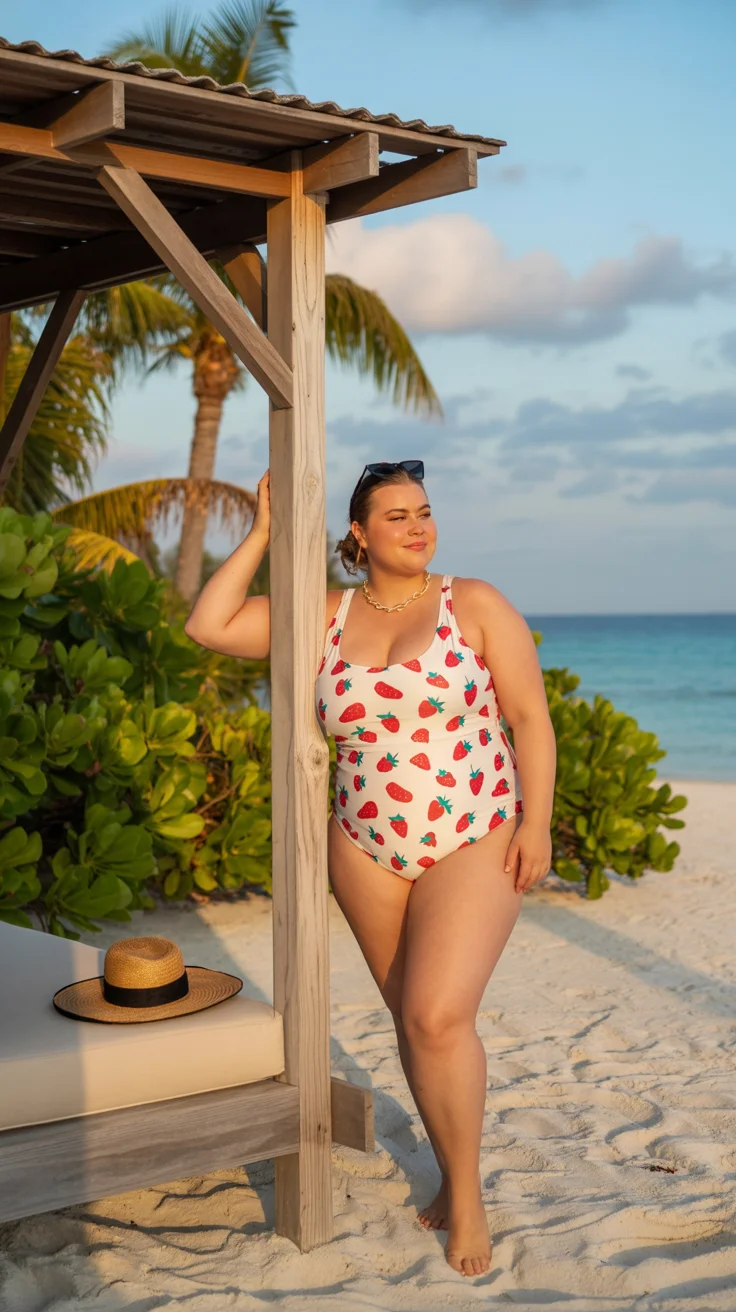 plus size swimsuit Summer 2026 Playful Prints and Easy Summer Energy