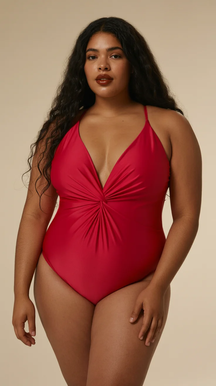plus size swimsuit Summer 2026 Red That Refuses to Be Ignored