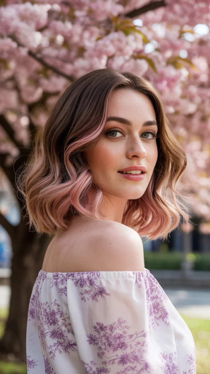 spring to summer season hair color ideas 2026 Soft Cherry Blossom Pink