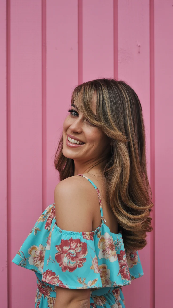 spring to summer season haircuts ideas 2026 Soft Summer Layers with Side-Swept Movement