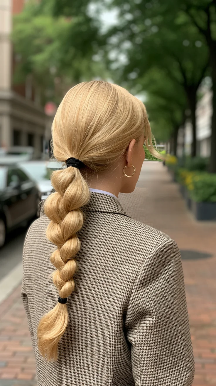 spring to summer season hairstyles ideas 2026 minimalist bubble braid ponytail