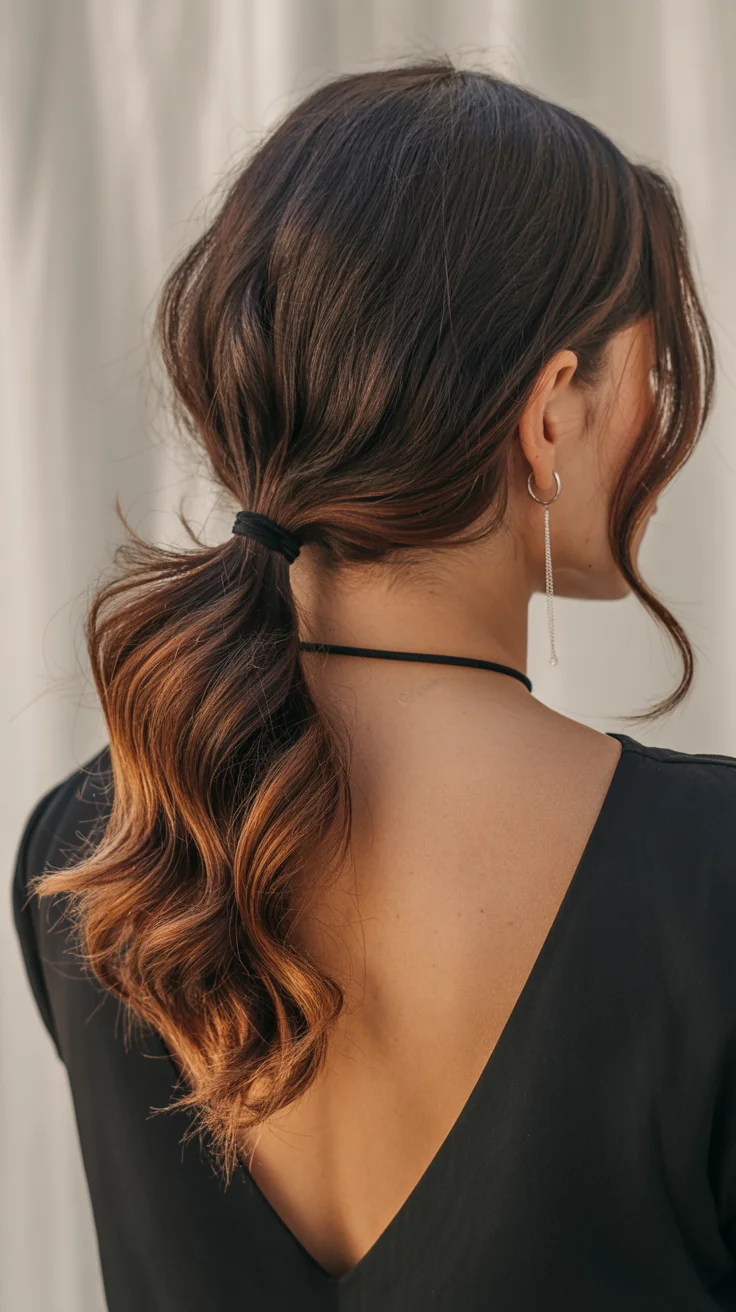 spring to summer season hairstyles ideas 2026 low textured ponytail