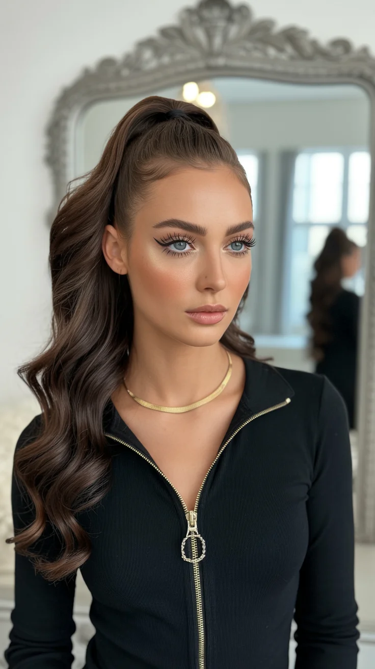 spring to summer season hairstyles ideas 2026 high glam ponytail waves