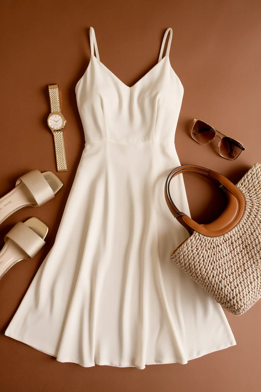 summer capsule wardrobe for women 2026 The One Dress and Accessories That Carry Everything