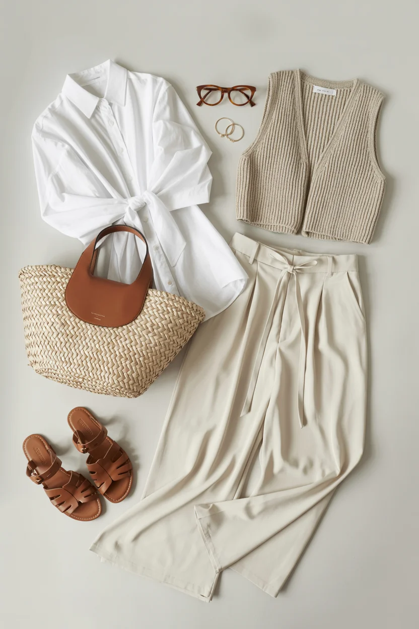 summer capsule wardrobe for women 2026 Layered Neutrals That Build a Thoughtful Wardrobe