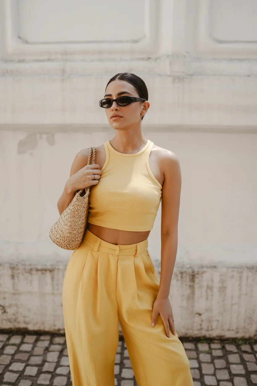 summer capsule wardrobe for women 2026 Monochrome Moments That Feel Like Sunshine