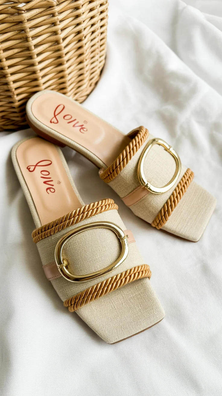 summer flip flops for women 2026 Natural Textures - Quiet Elegance in Everyday Sandals