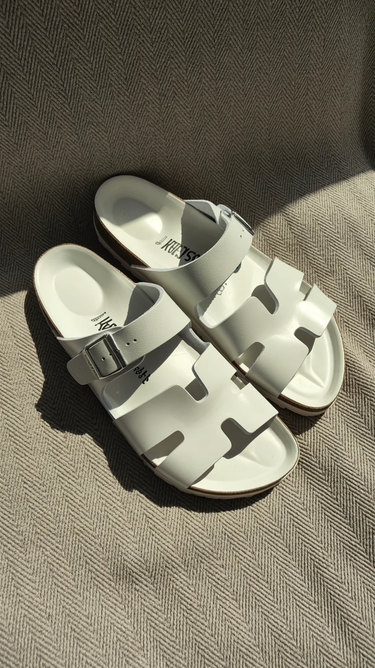summer flip flops for women 2026 Clean White Lines - Minimalism That Feels Intentional