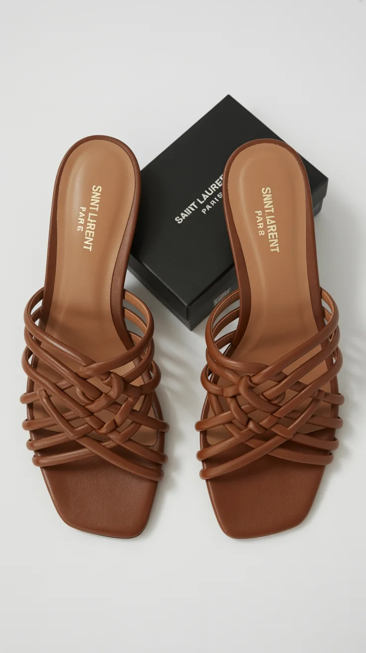 summer flip flops for women 2026 Woven Leather Lines - Elevated Simplicity with Structure