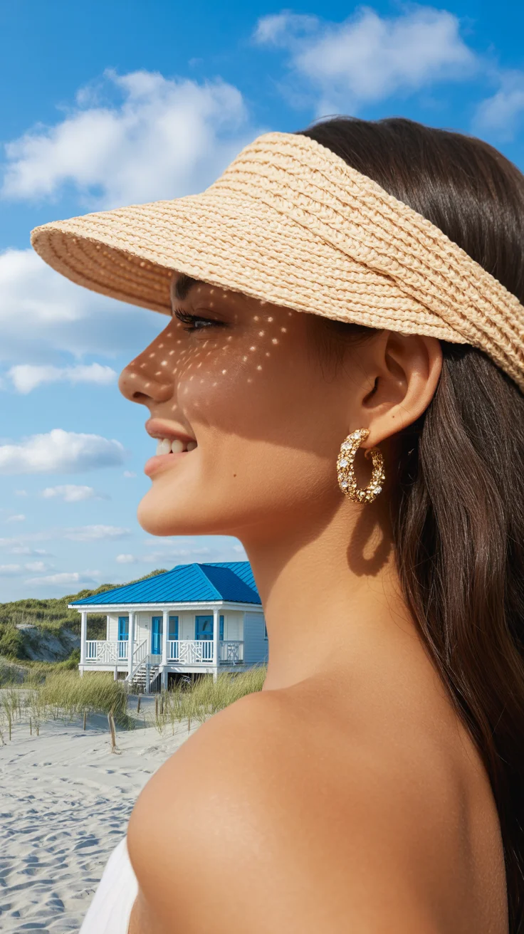 summer heads 2026 Straw Visors - Sunlight But Make It Fashion