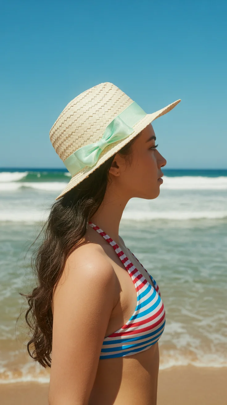 summer heads 2026 Ribboned Straw Hats - Soft Femininity Refined