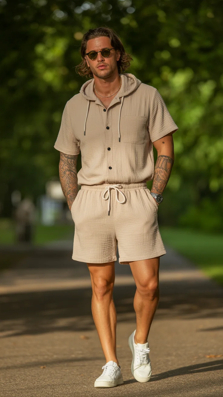 summer outfits for men 2026 Modern Matching Sets with Soft Texture