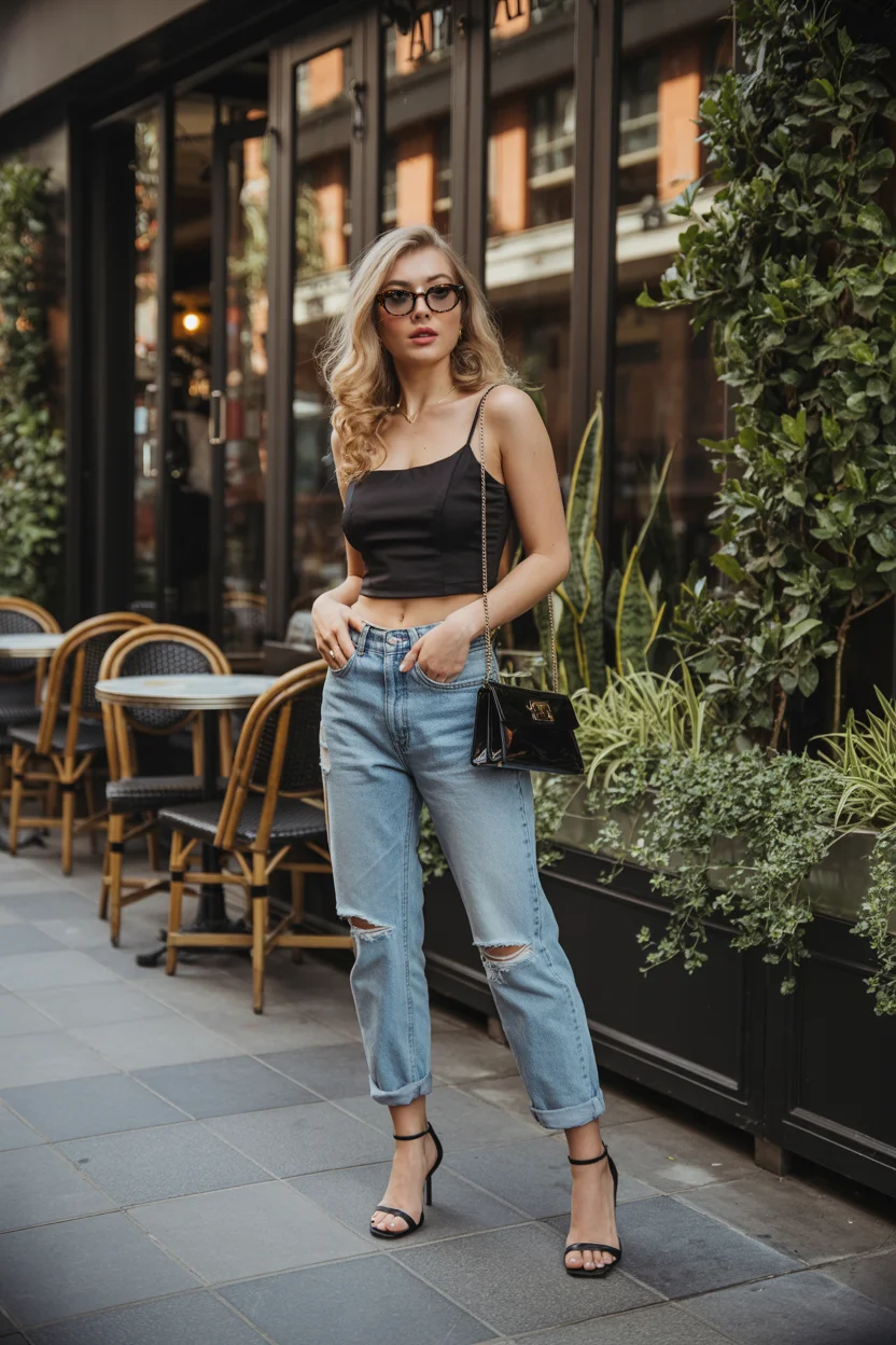 summer outfits with heels for women 2026 Effortless City Minimalism with a Hint of Edge