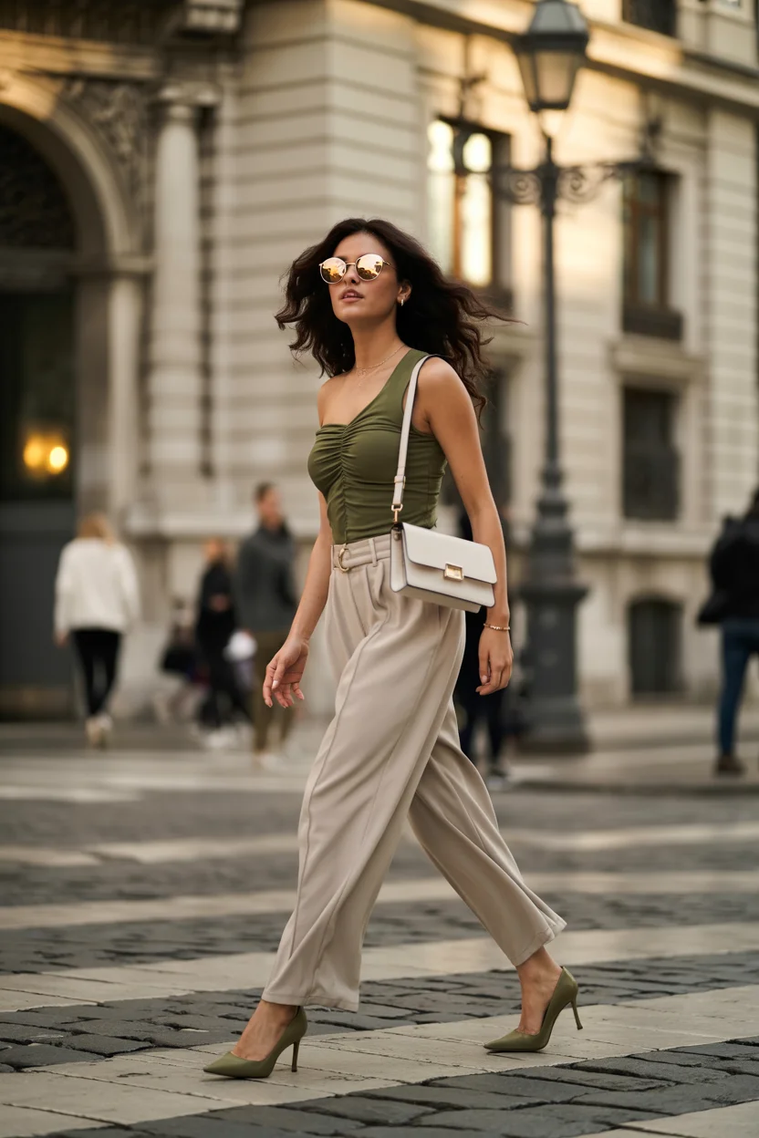 summer outfits with heels for women 2026 City Confidence with a Modern Neutral Palette