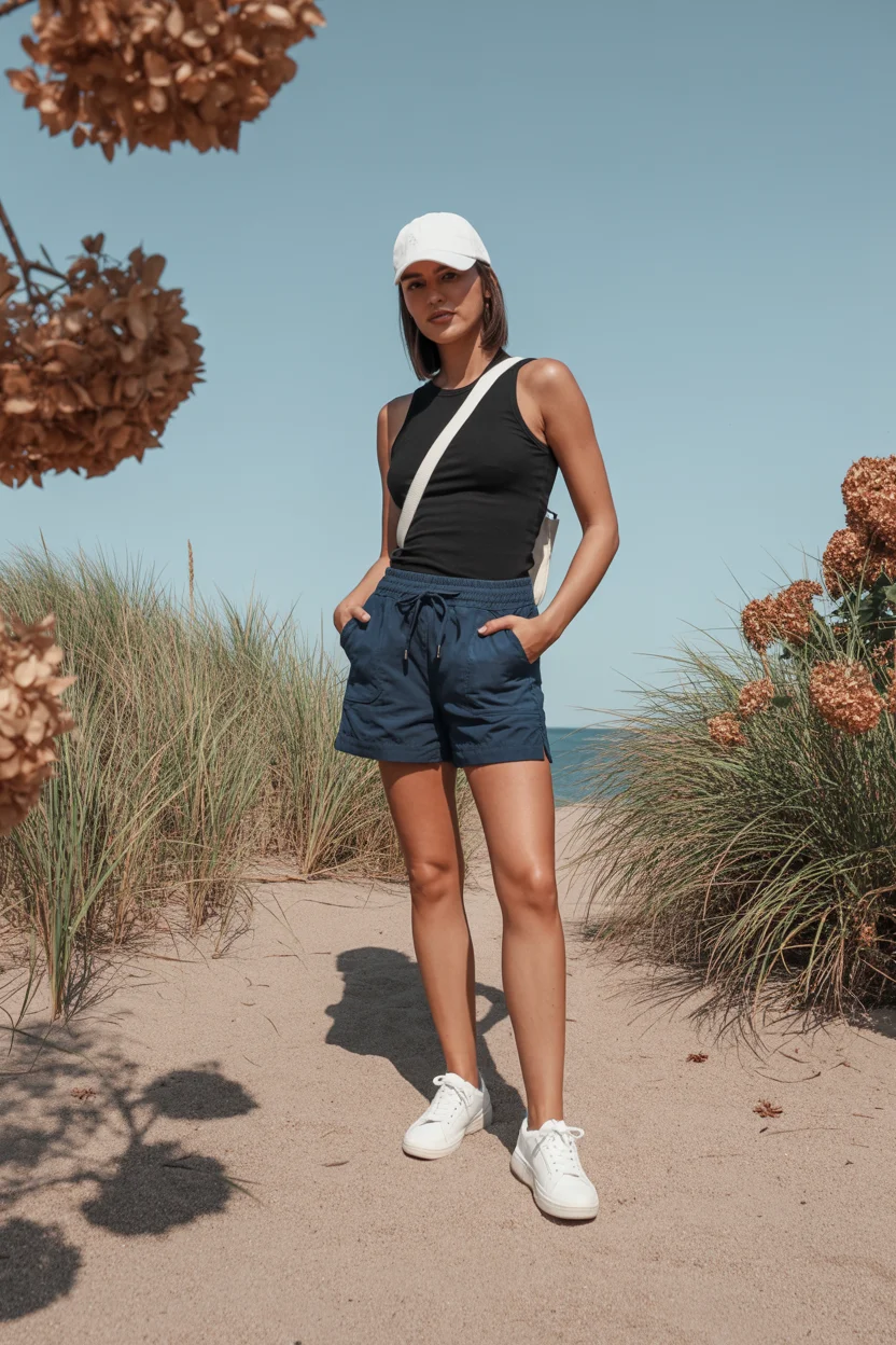 summer outfits with sneakers for women 2026 Sporty Minimalism That Actually Feels Elevated