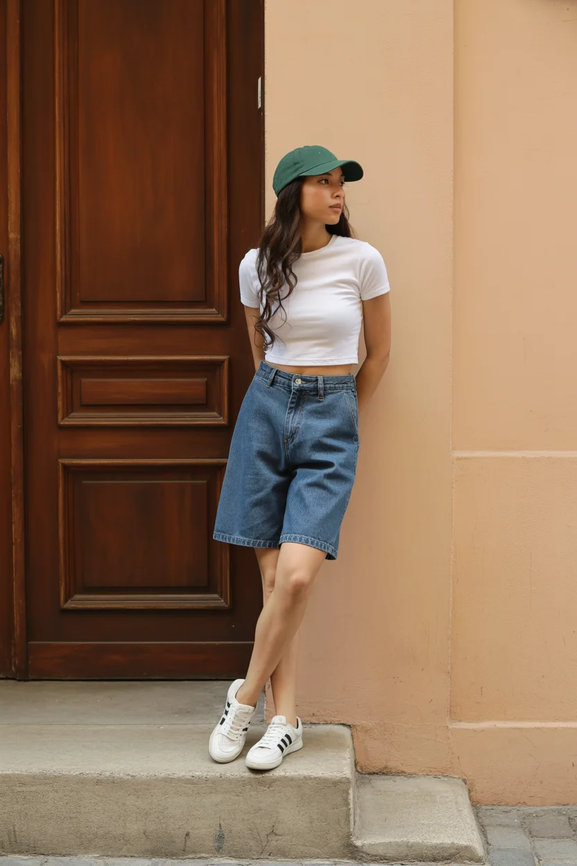 summer outfits with sneakers for women 2026 Clean Basics That Never Fail in Summer Heat