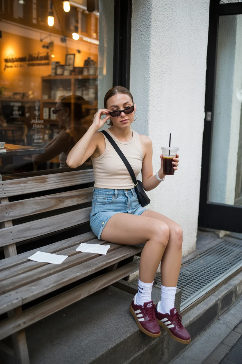 summer outfits with sneakers for women 2026 Effortless Coffee Run Uniform That Always Works