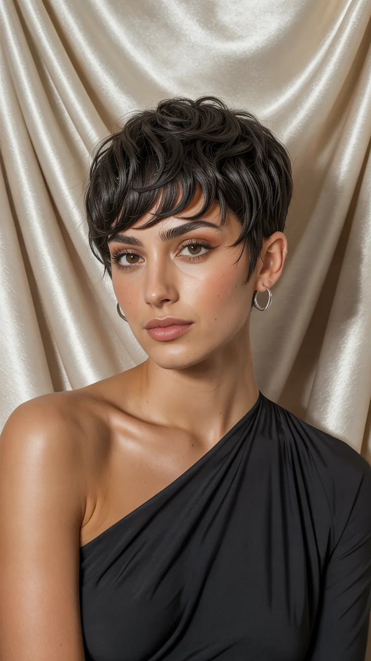 summer short haircut ideas 2026 Textured Pixie with Soft Volume and Airy Movement