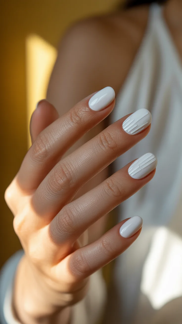 summer short nail inspo 2026 Clean White Texture for Sunlit Skin