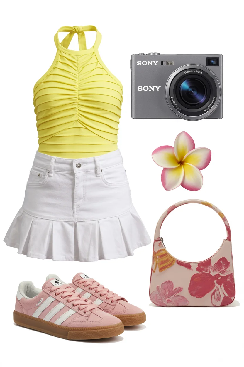 teen girls summer outfits 2026 Playful citrus tones and flirty silhouettes that feel like pure sunshine