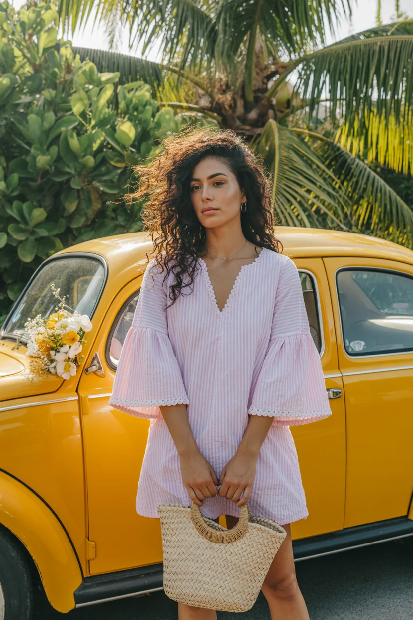 beach tunic cover up 2026 Retro Softness with a Hint of Nostalgia