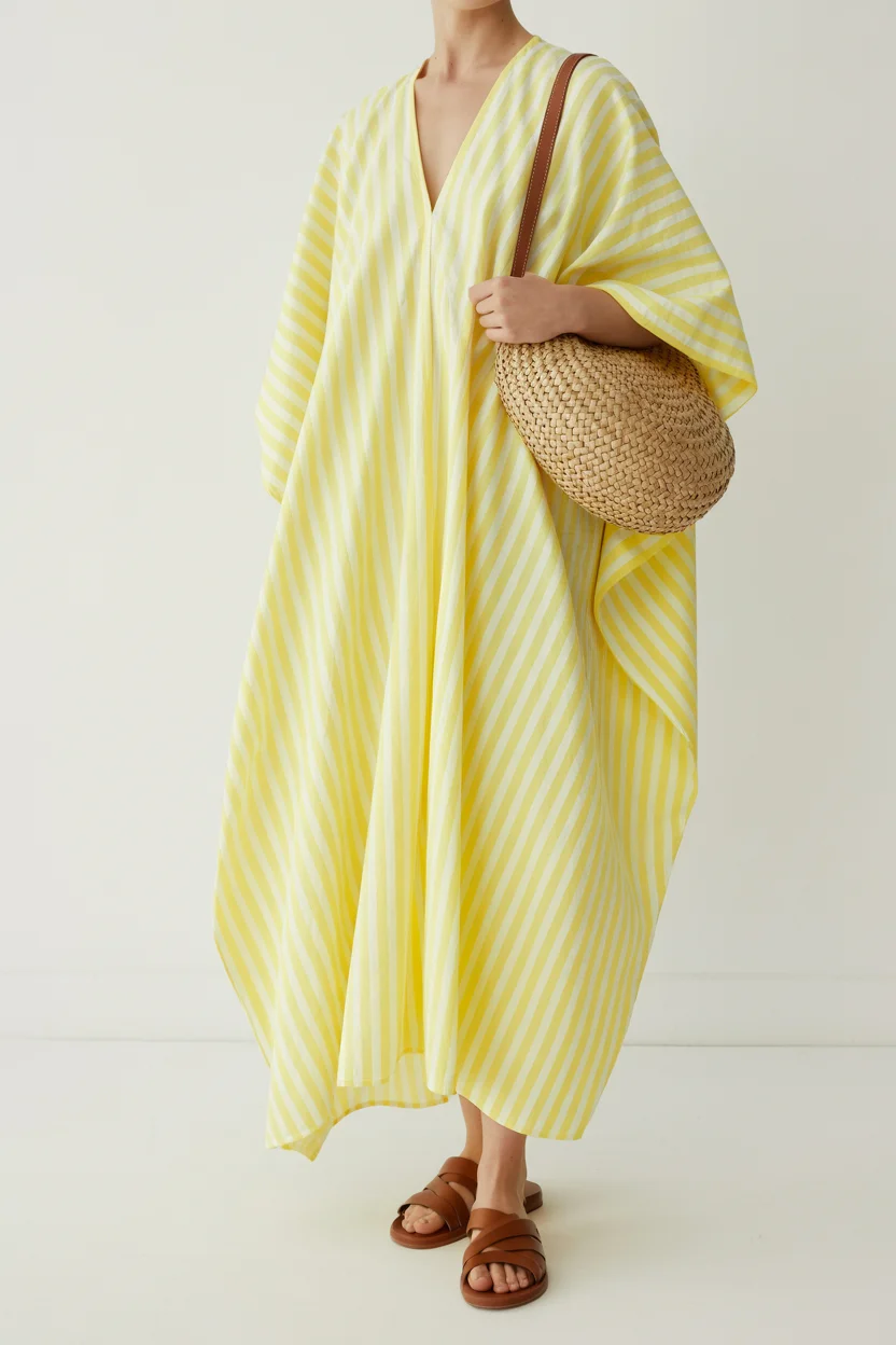 beach tunic cover up 2026 Sunlit Yellow Volume with Effortless Movement