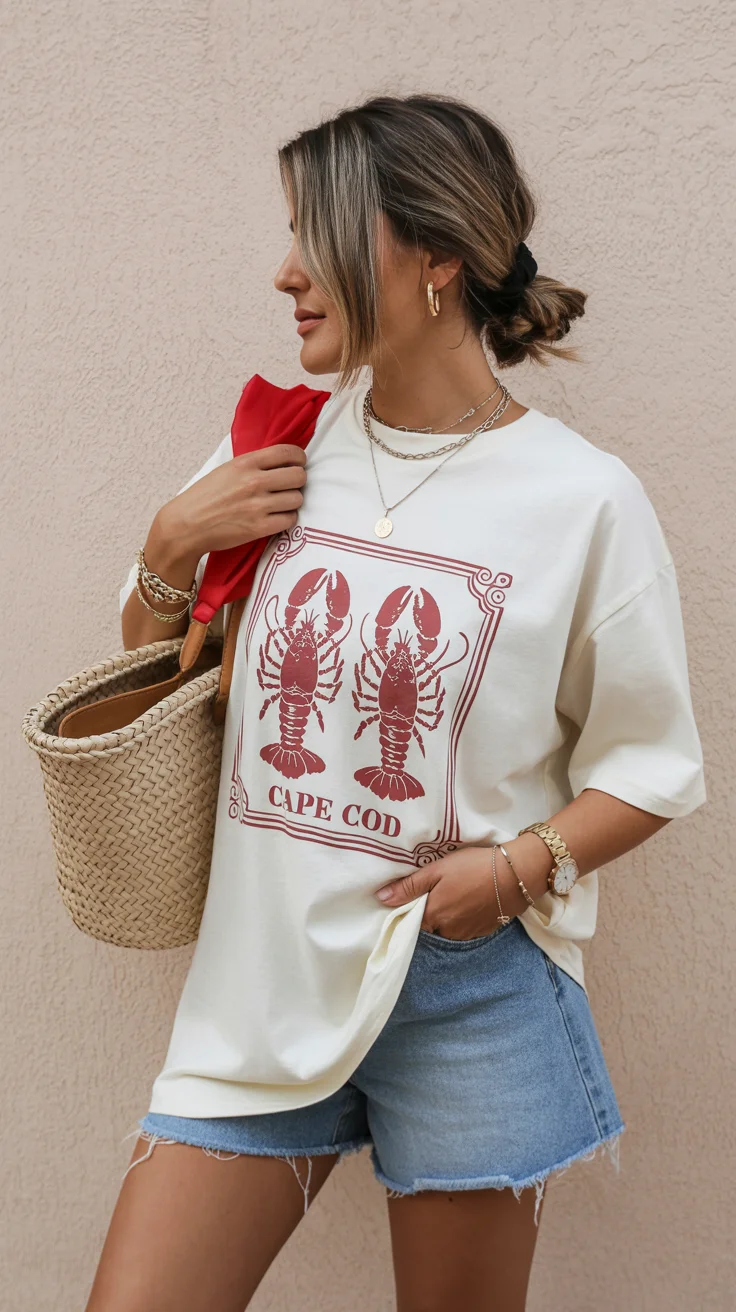 casual summer outfits for women 2026 Graphic Tees and Denim That Feel Personal Again