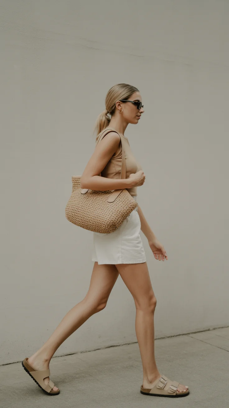 casual summer outfits for women 2026 Minimal Monochrome for Effortless Heat Days