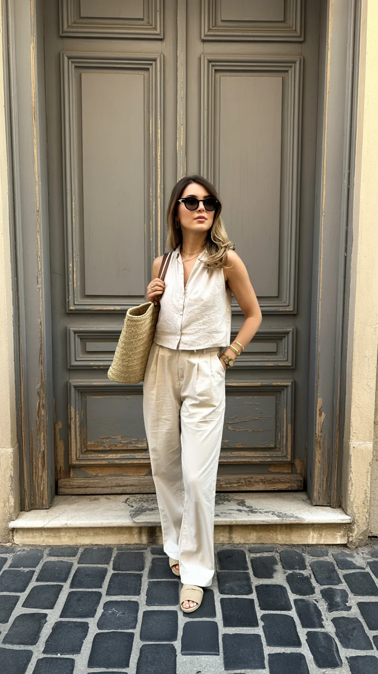 chic summer work outfits 2026 Soft Linen Sets for Effortless Summer Days