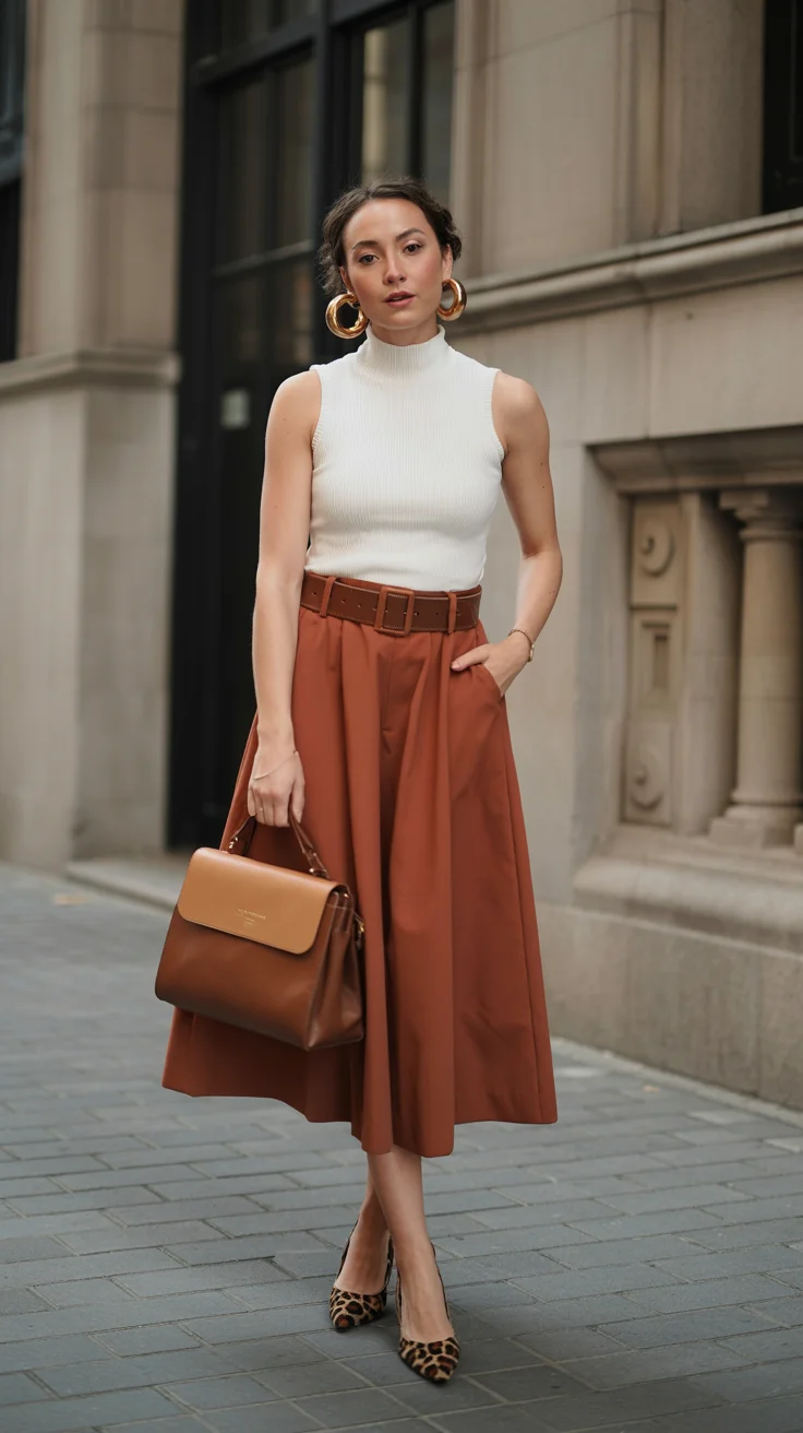 chic summer work outfits 2026 Warm Tones and Feminine Structure Reimagined
