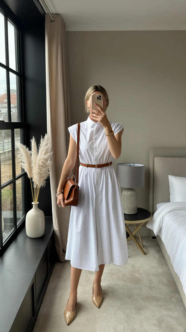 chic summer work outfits 2026 Effortless Shirt Dresses That Always Work