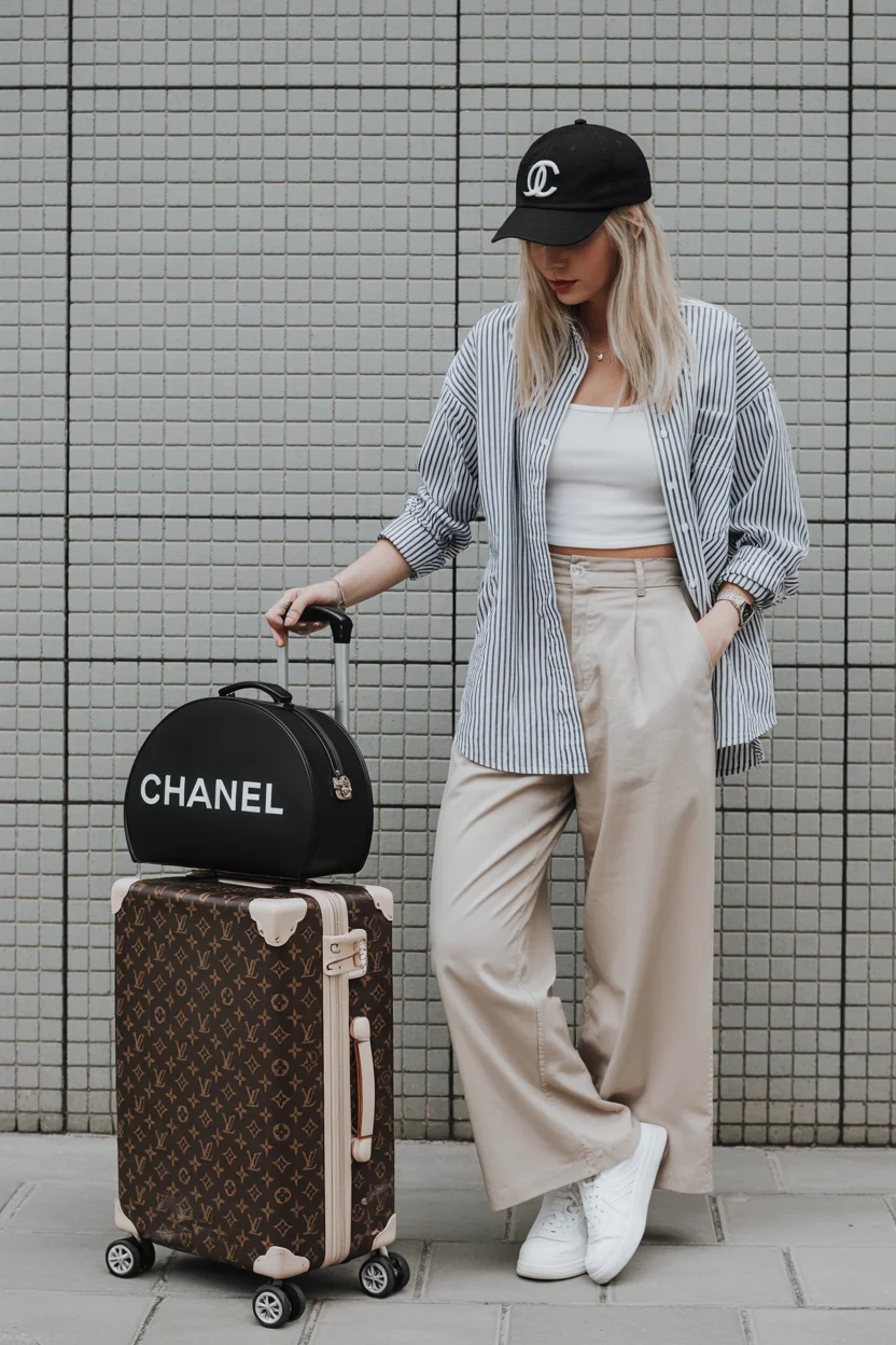 comfy airport outfits summer 2026 Off-Duty Chic with a Hint of Luxury