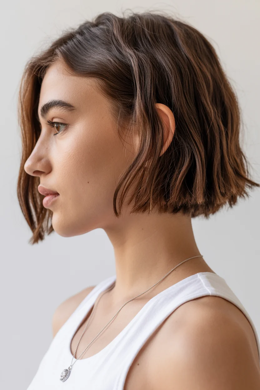 cute summer bixie haircut 2026 Minimalist Short Bixie with Clean Lines and Subtle Movement