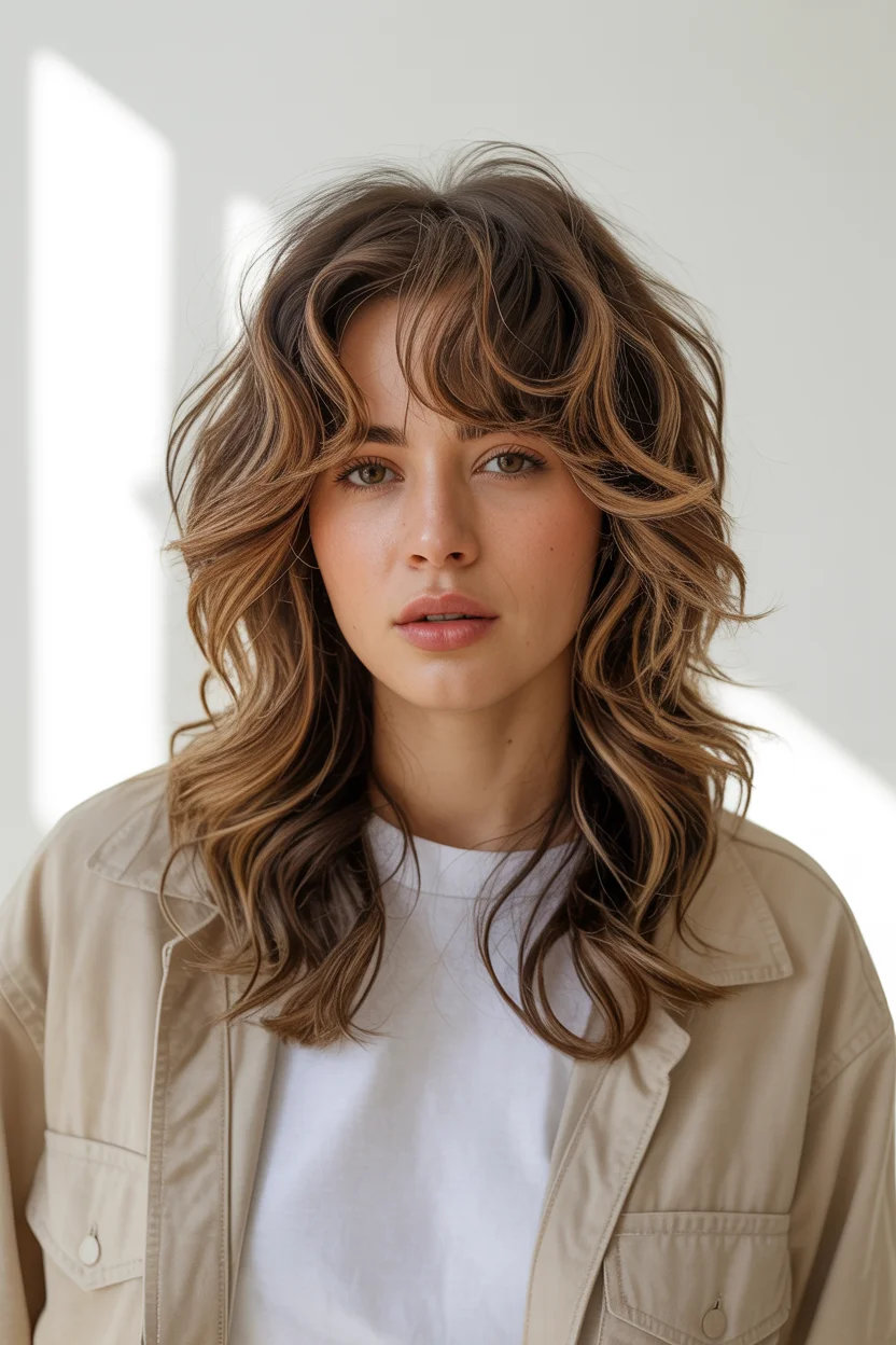 edgy summer wolf cut 2026 Airy Volume Wolf with Light Reflecting Layers