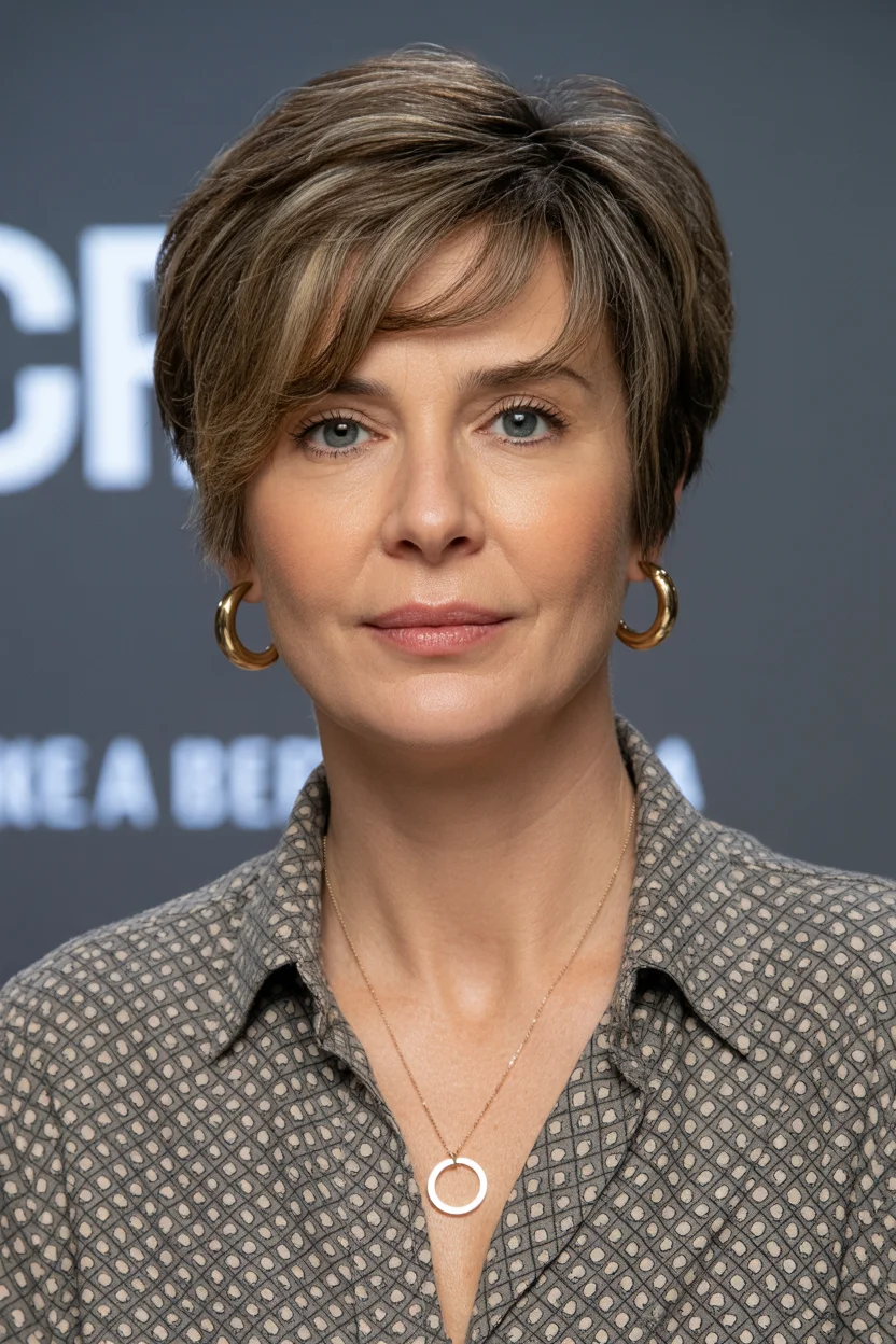 flattering summer haircuts for women over 60 2026 The Polished Pixie That Still Feels Soft