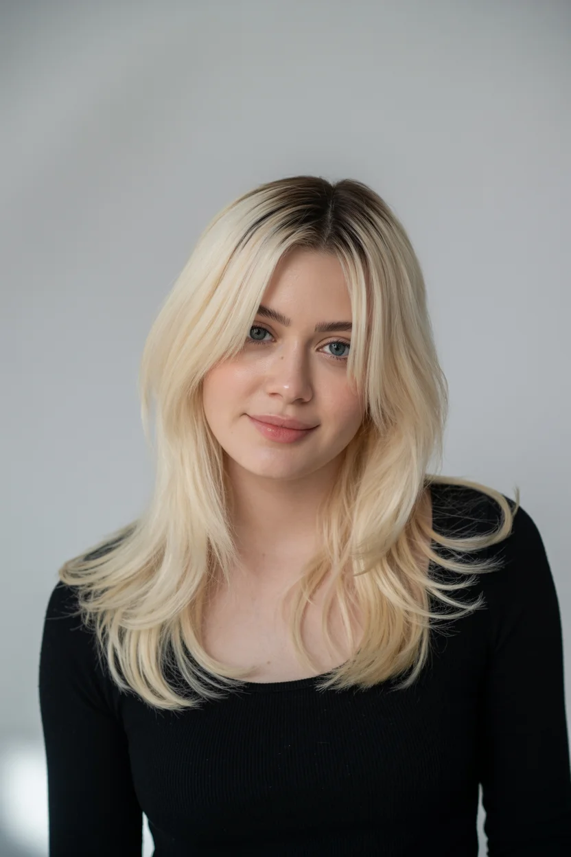 layered summer haircuts for thin fine hair 2026 Light Blonde Layers with Soft Face-Framing Flow