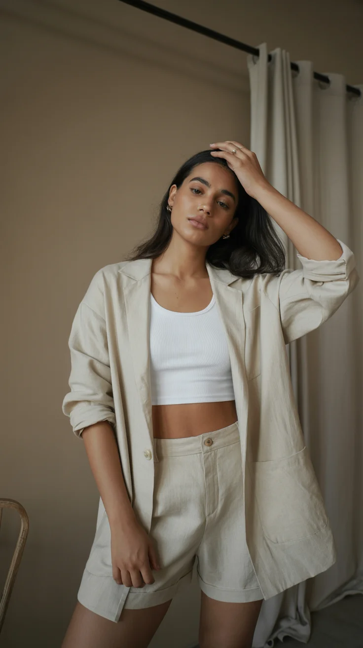 midsize outfits for women summer 2026 Soft Tailoring with a Summer Edge