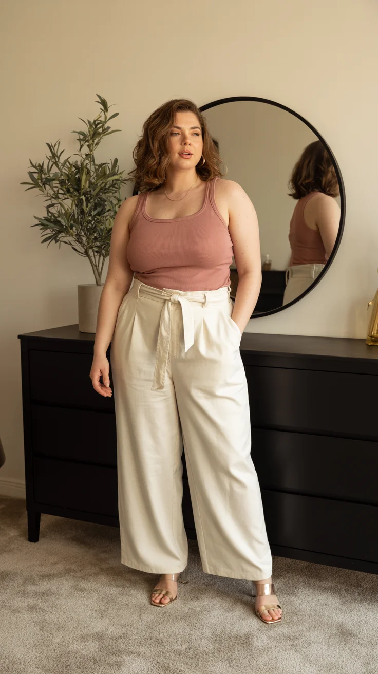 midsize outfits for women summer 2026 Neutral Layers That Feel Like a Deep Breath