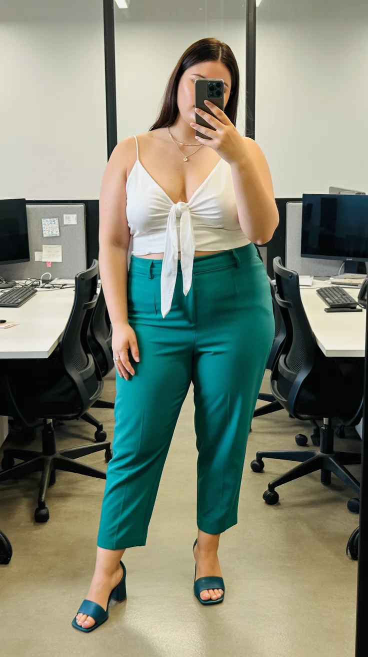 Plus Size Summer Outfits For Women 2026 Fresh Contrast and Tailored Ease - The Polished Summer Pop