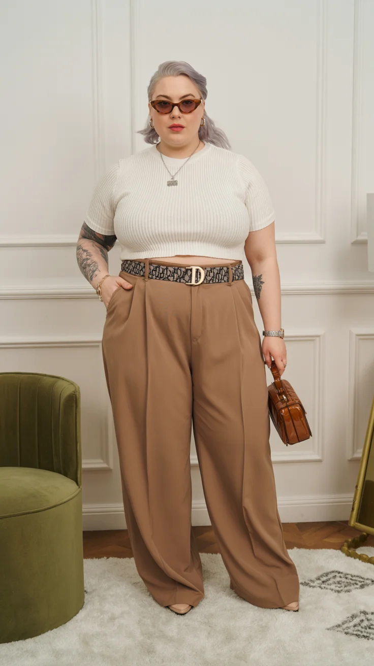 Plus Size Summer Outfits For Women 2026 Minimal Neutrals and Strong Silhouettes - Quiet Power Dressing