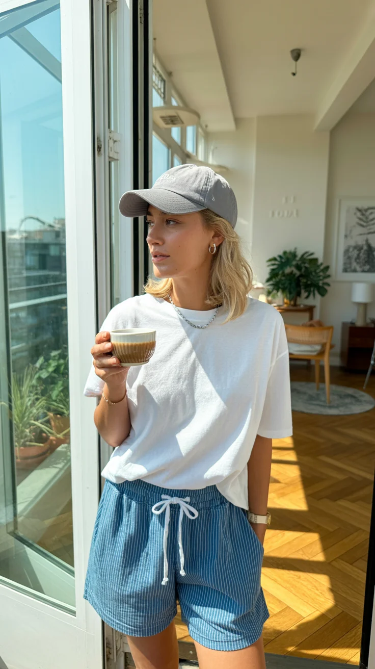 short outfits for women summer 2026 Playful Comfort with a Lounge-Inspired Twist
