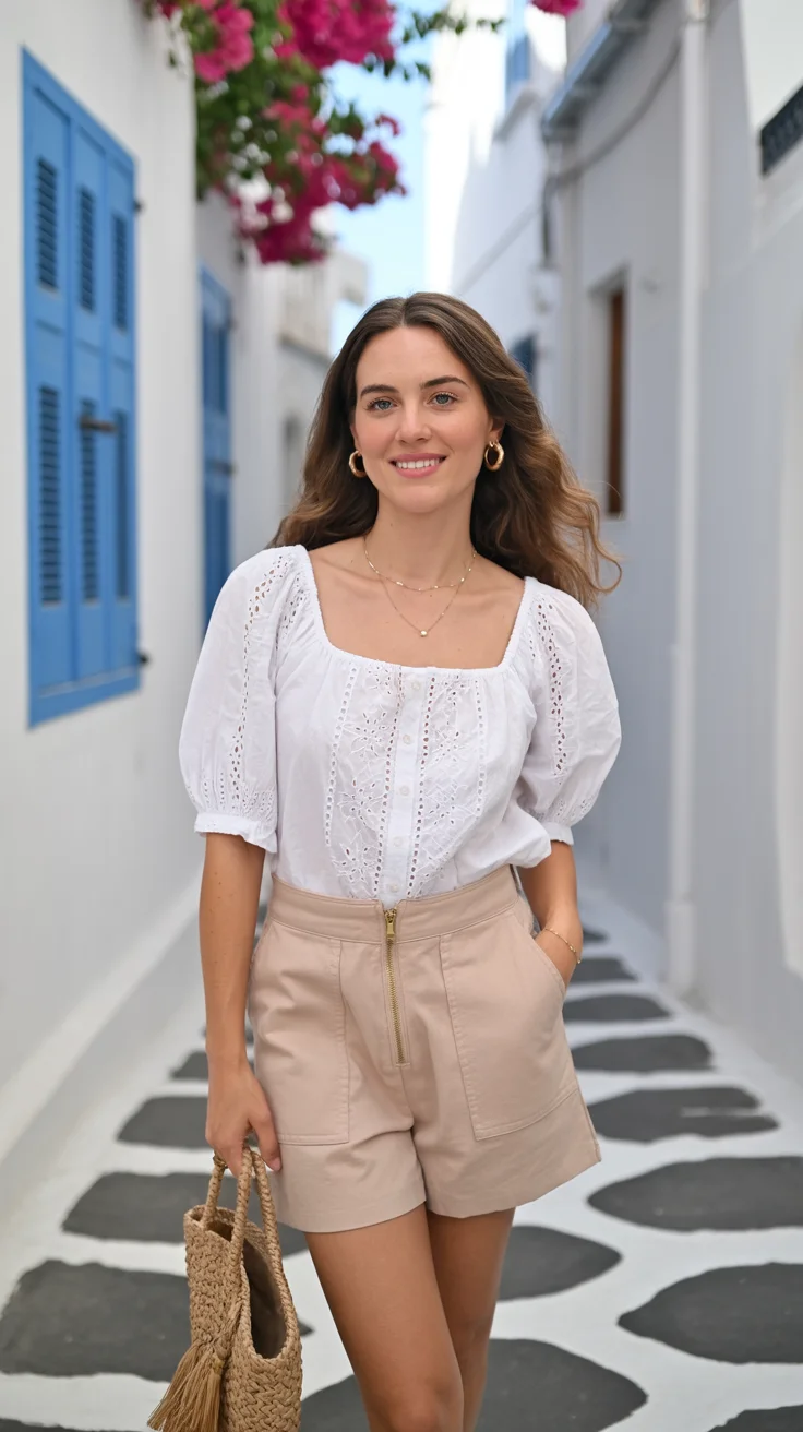 short outfits for women summer 2026 Romantic Ease with a Hint of Vintage Charm