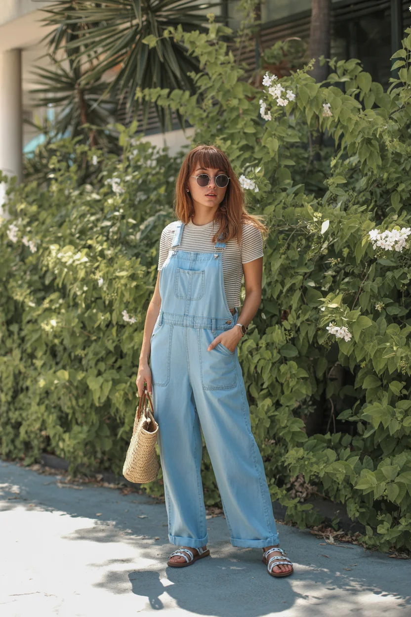 stylish mom outfits summer 2026 Playful Denim Overalls That Bring Back Ease